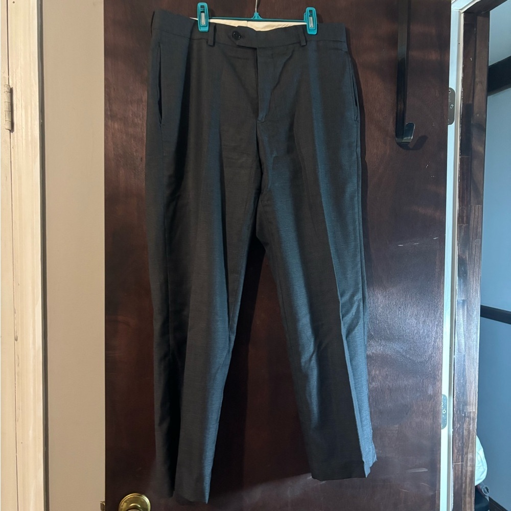 Brooks Brothers Brooksgate Regent Fit Charcoal Dress Pants 33x32